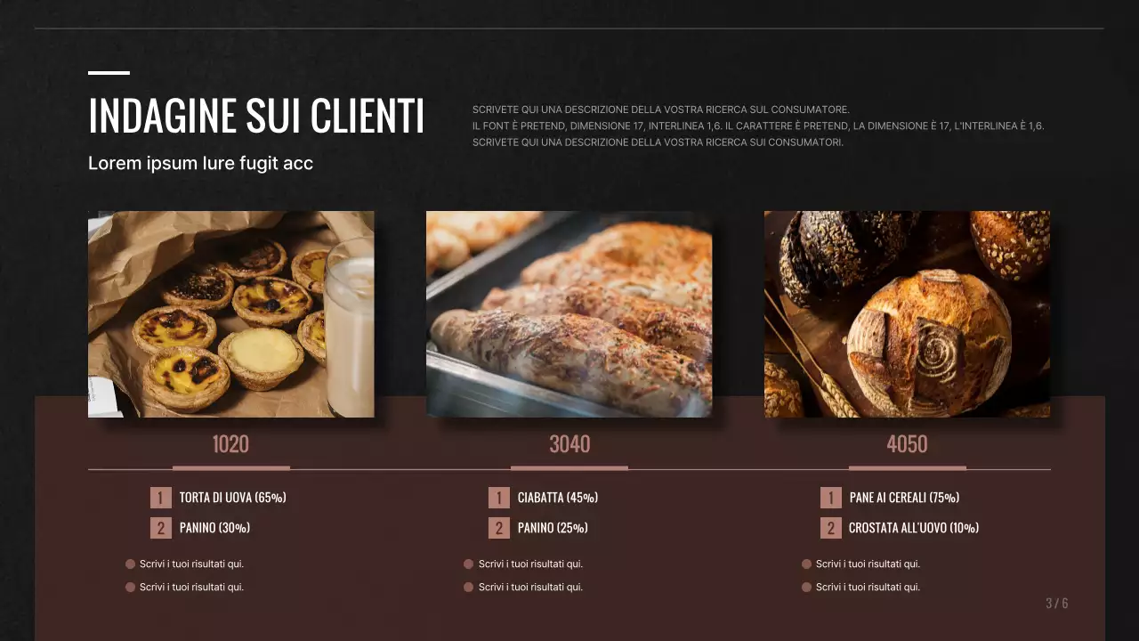 Nuova proposta di menu per una pasticceria marrone e nera