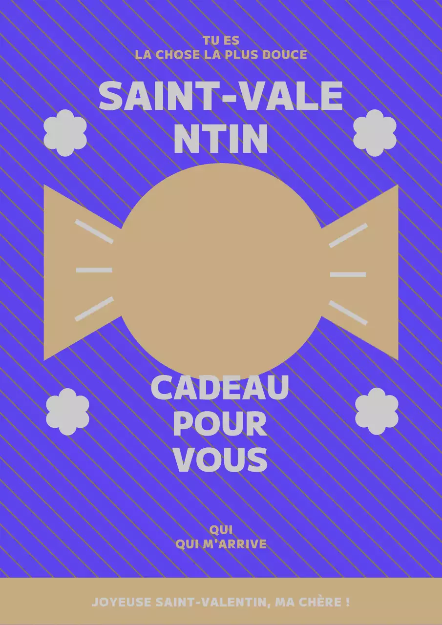 Journée blanche en violet et marron