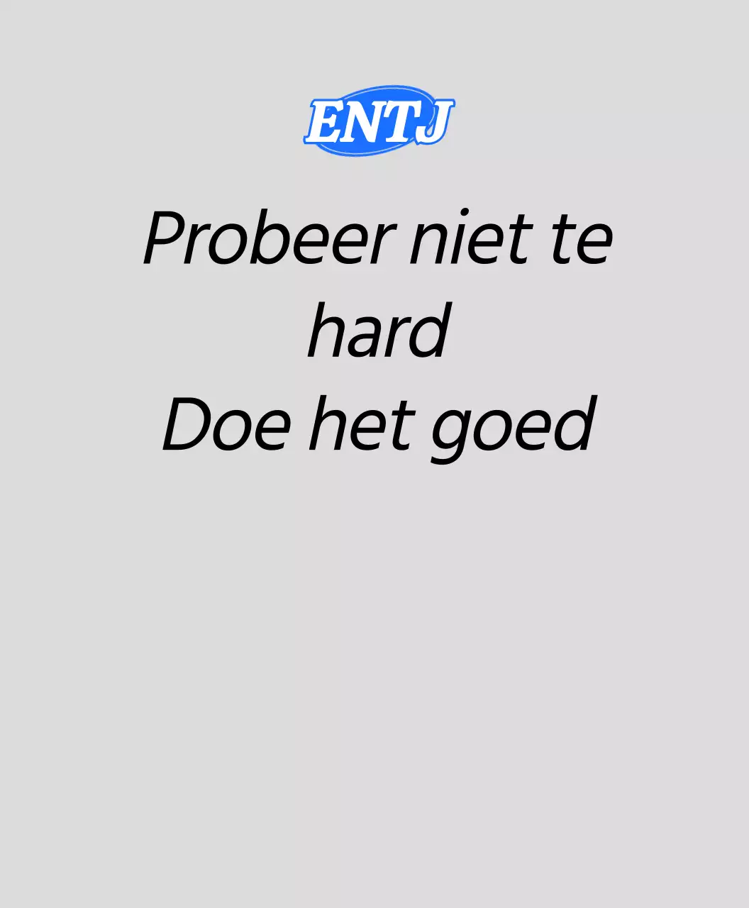 MBTI persoonlijkheidszinnen in verschillende kleuren