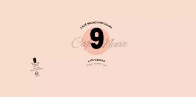 Para una cafetería de concepto sencillo y único en rosa y negro