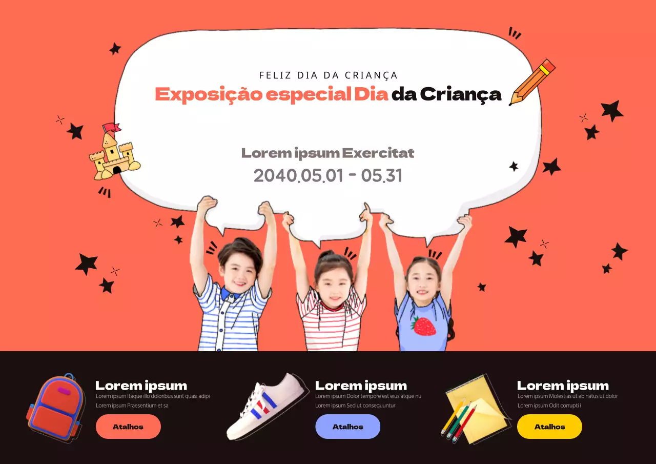 Exposição especial do Dia da Criança