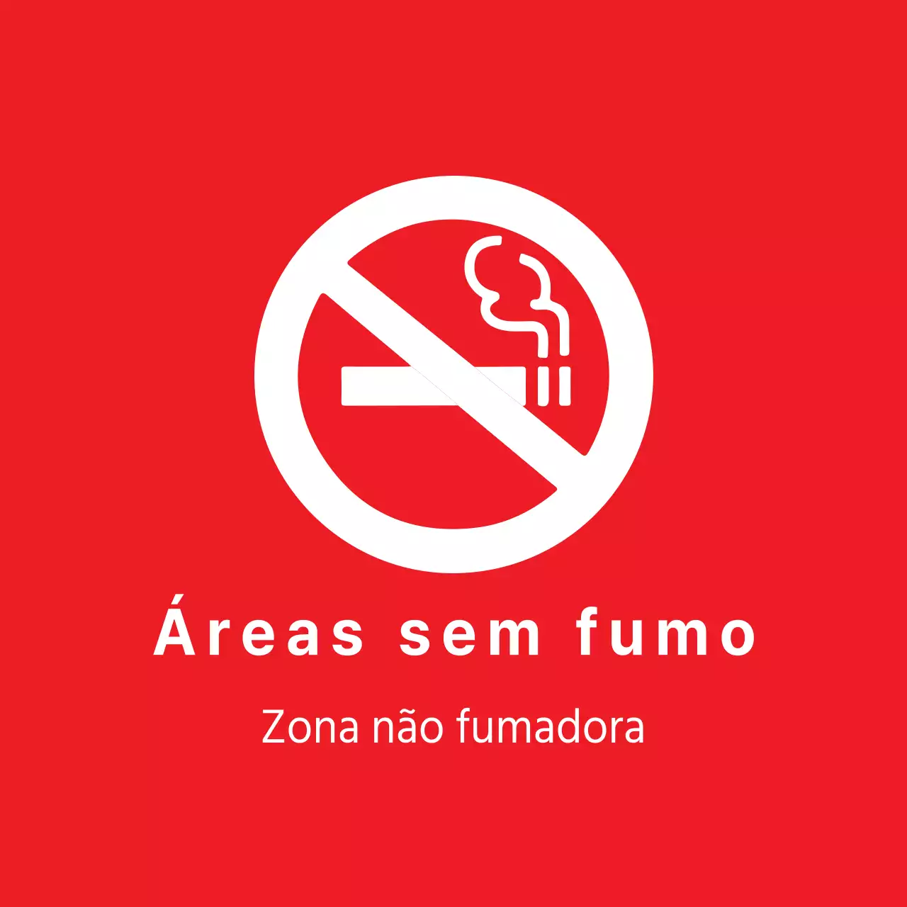 Zonas para não fumadores