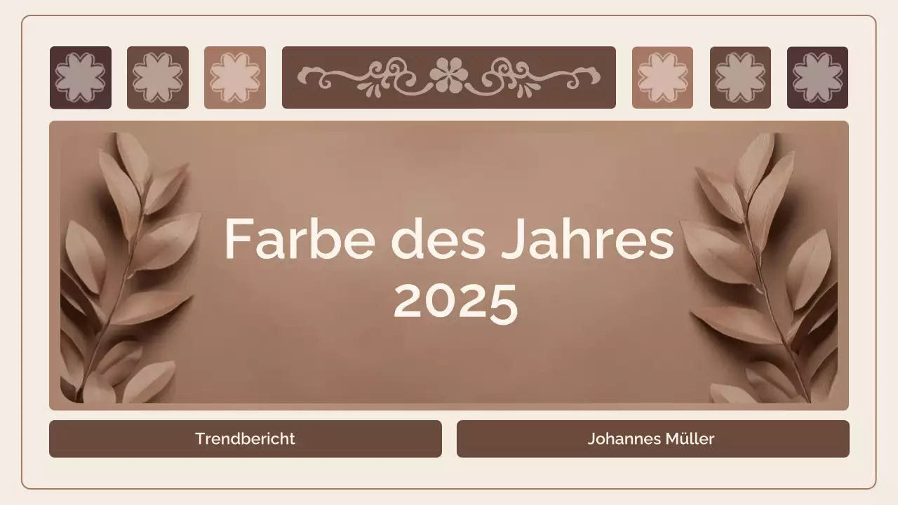 Mokka Mousse Farbe Trendbericht