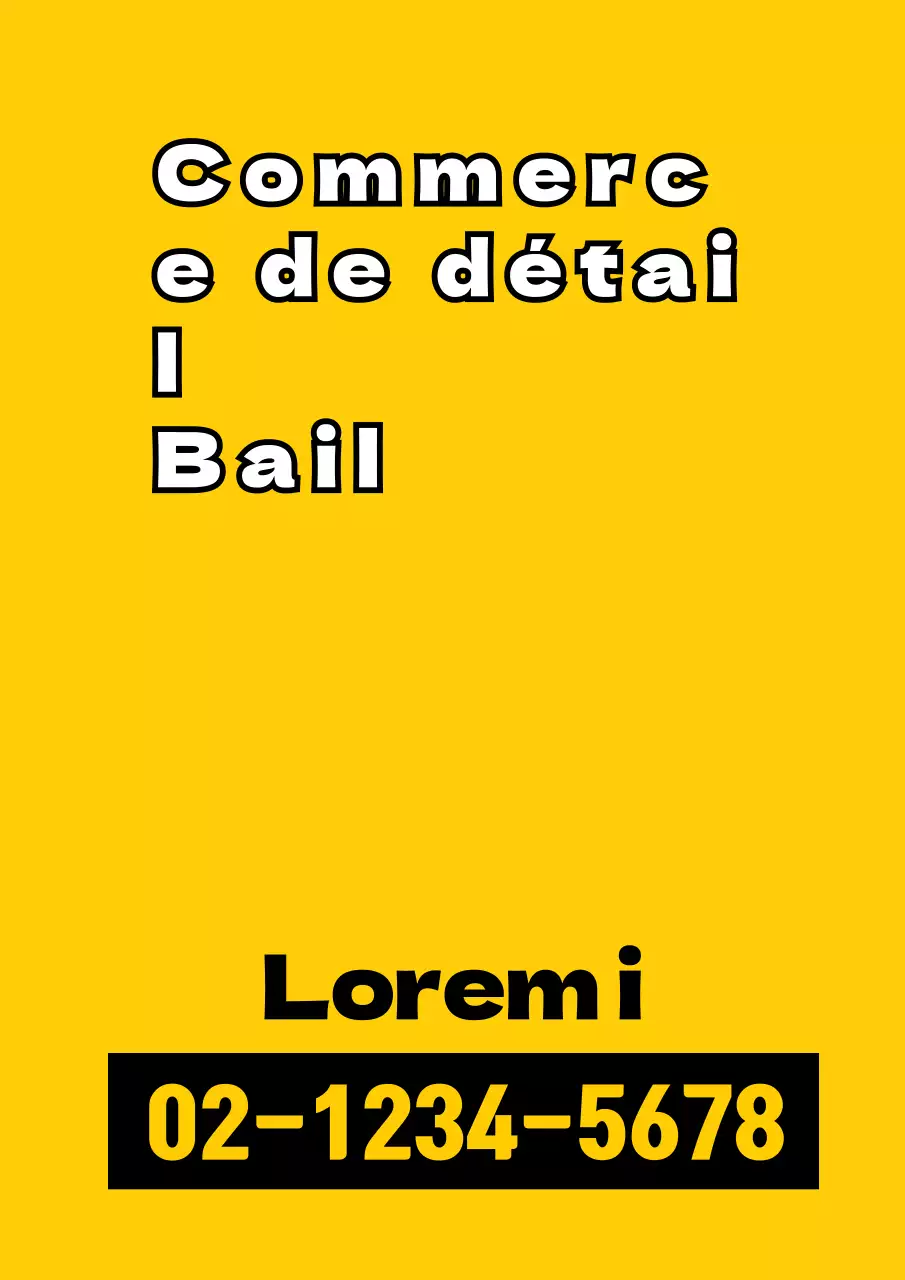 Un objet promotionnel simple avec un texte jaune et noir