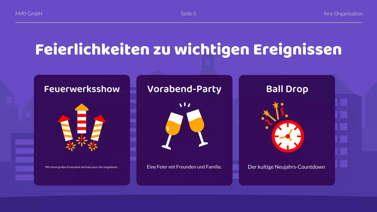 Präsentation zum Neujahrsempfang