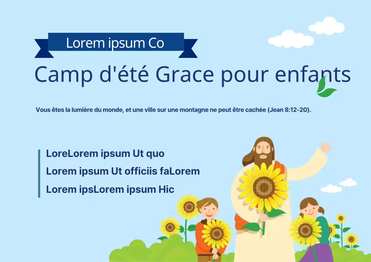 Camp d'été Grace pour les enfants