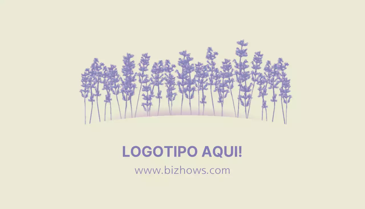Cartão de visita natural