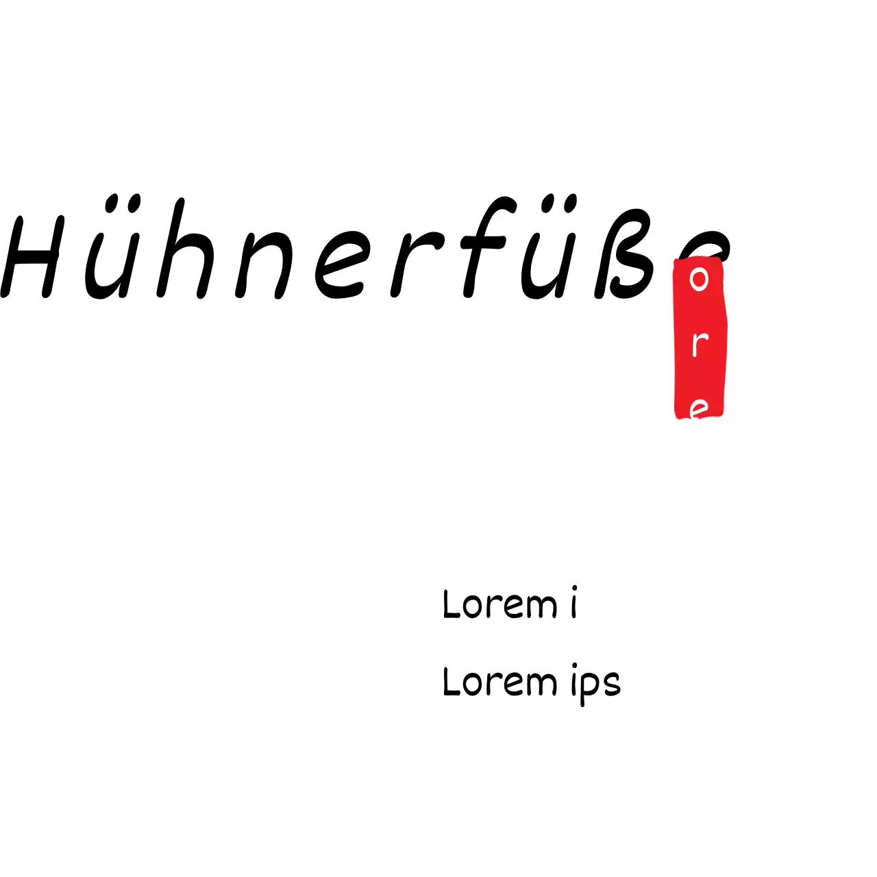 Hühnerfüße