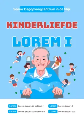 Vrijwilligerswervingsgids voor het lichtblauwrode bejaardencentrum