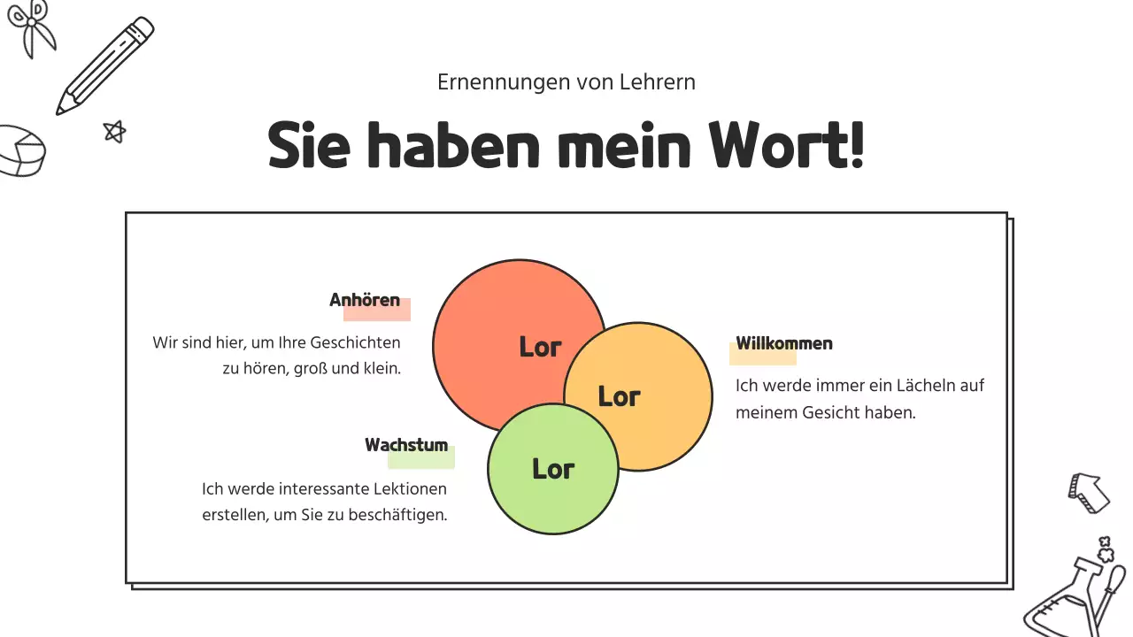 Ein niedlicher Lebenslauf für Grundschullehrer in Weiß und Gelb