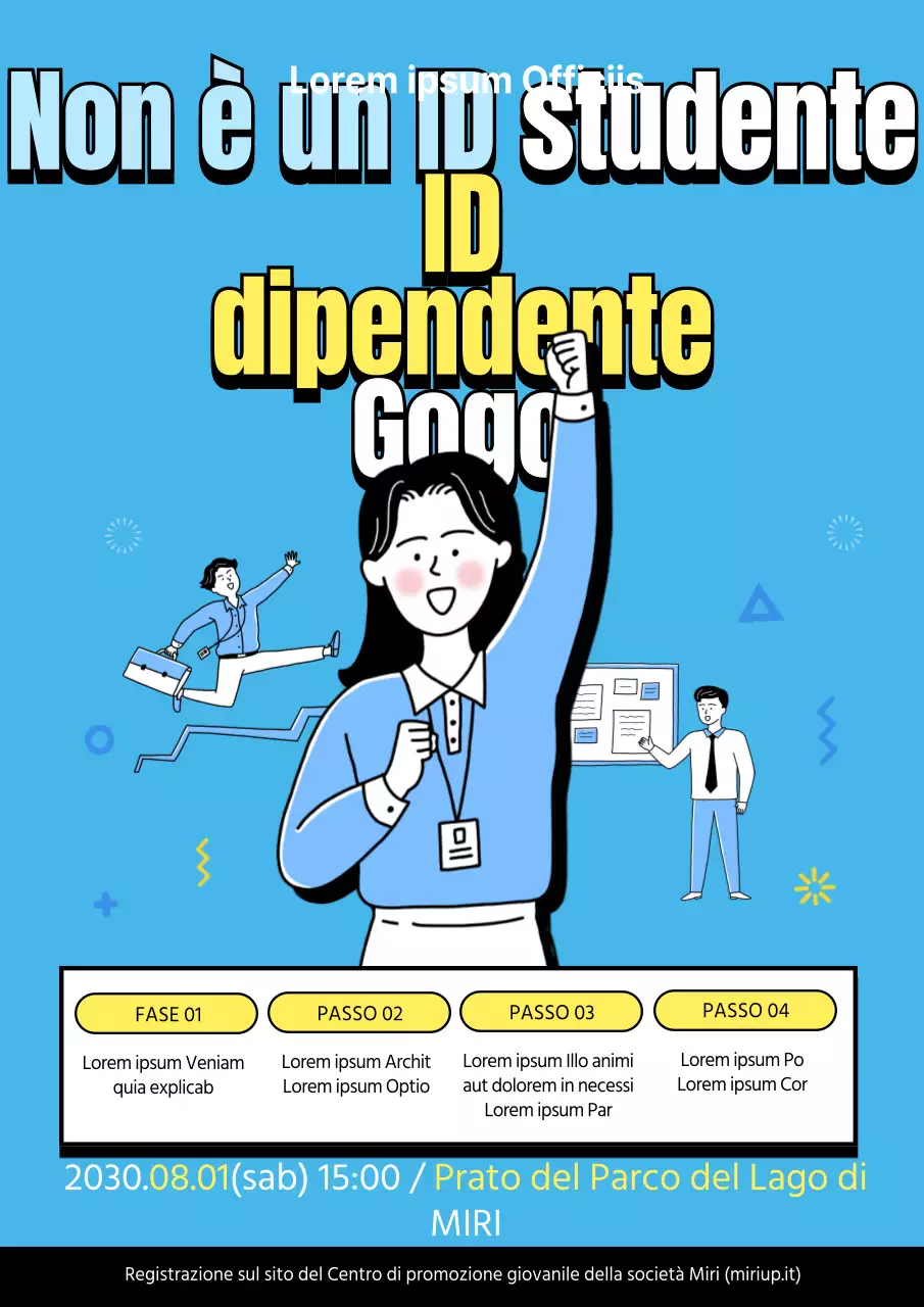 Promuovere il programma di esperienze lavorative di un giorno per i giovani blu.