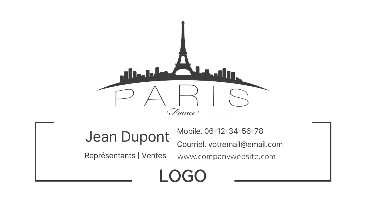 Cartes de visite d'entreprise