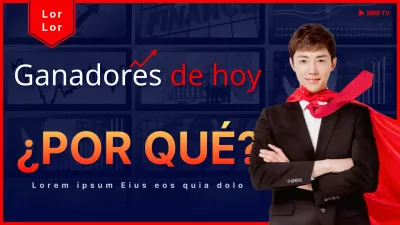 Una sencilla guía de análisis bursátil en rojo y azul marino post