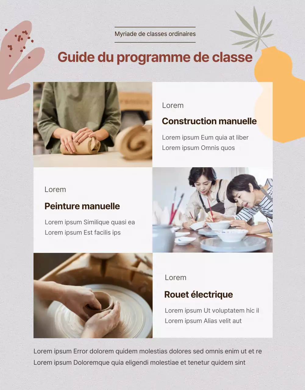 Illustration orientée Cours de céramique émotionnelle pour la guérison au cœur de la ville Studio de céramique de Miri Cours réguliers Cours de loisirs pour adultes Leçons privées Leçons en groupe Leçons 1:1 Cours de céramique Cours réguliers