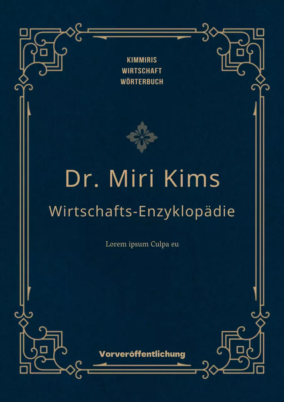 Marineblau Luxuriös sparsamer Inhalt