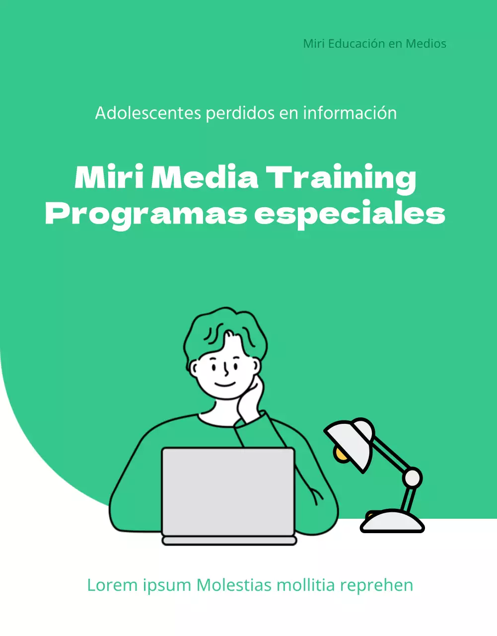 Página detallada del programa de alfabetización digital ilustrado Green Clean