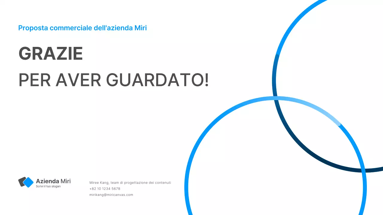 Relazione aziendale con un moderno stile sfumato in bianco e blu