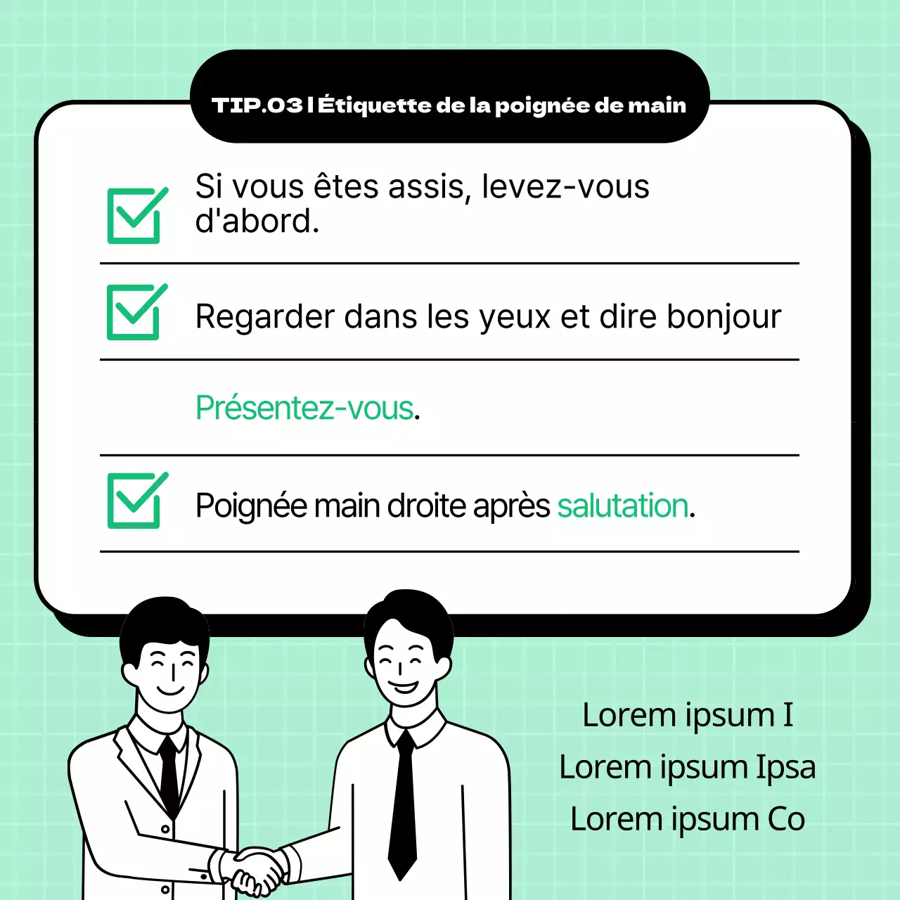 Conseils d'étiquette pour le bureau