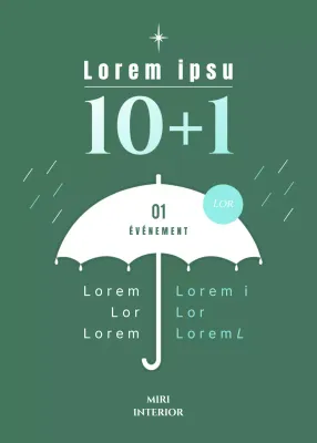 Guide de l'événement "Green simple rainy season concept