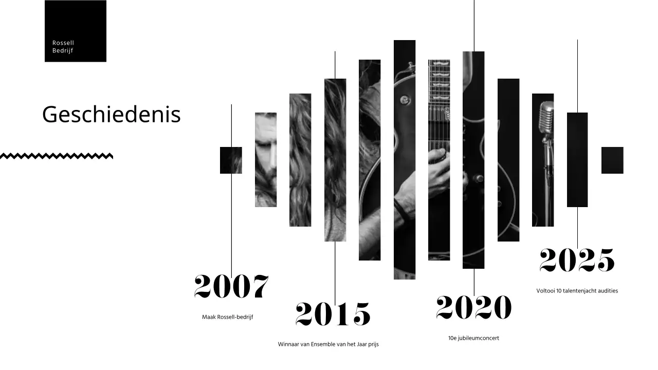 Een eenvoudige gitaristenportefeuille in zwart