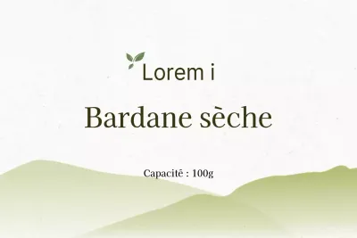 Bardane sèche