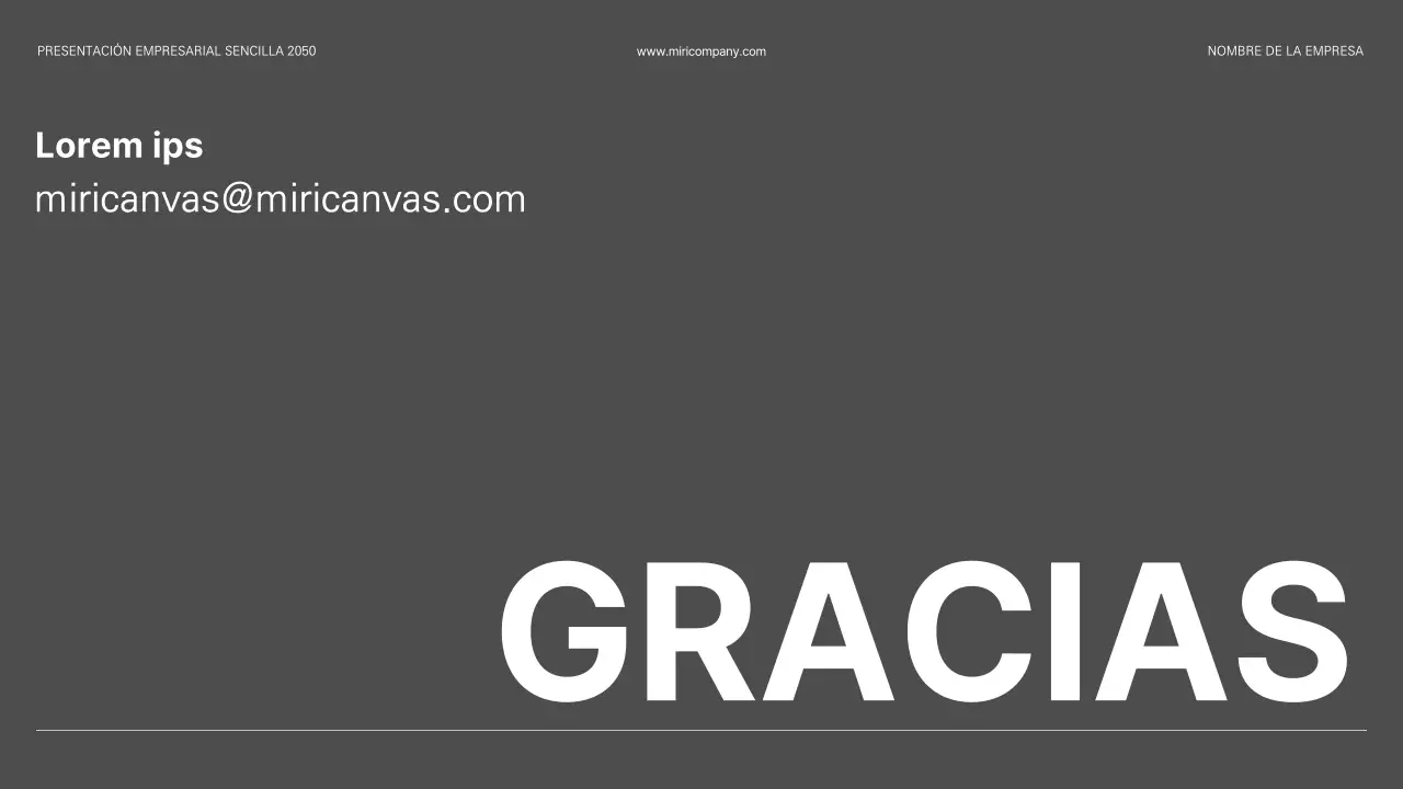 Presentación empresarial de estilo sencillo y básico en blanco y negro