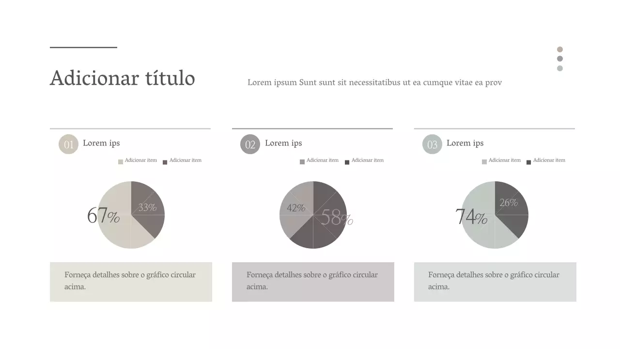 Desenho de gráfico de pizza com um conceito emocional simples