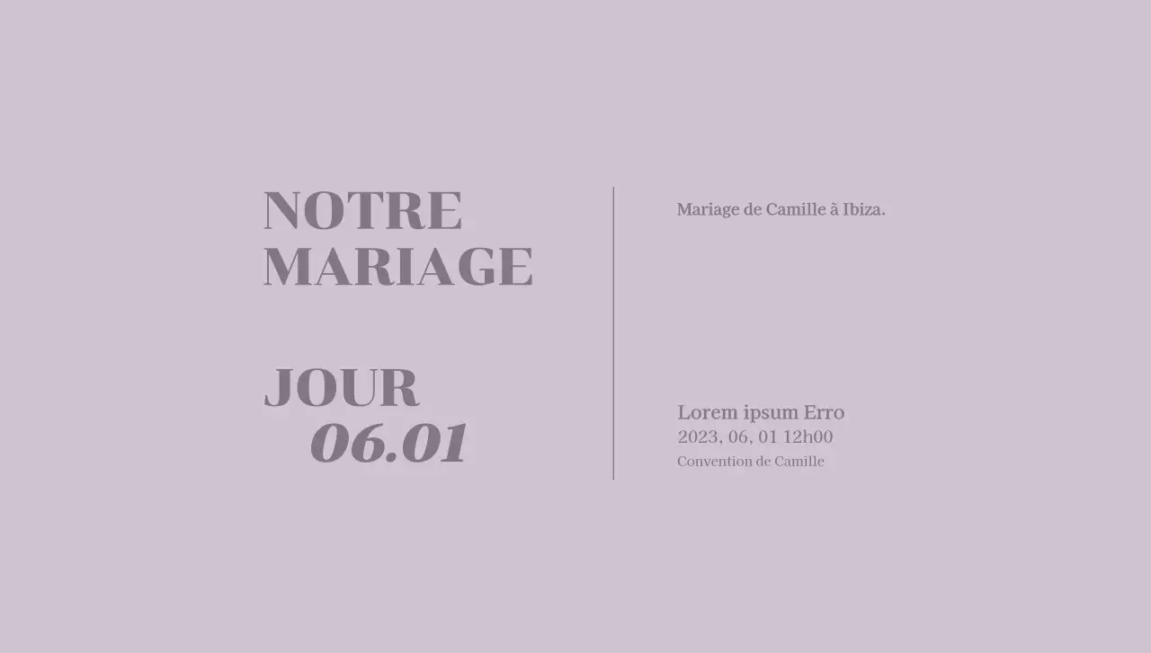 Enveloppe de carte postale d'invitation au mariage avec texte relatif au mariage