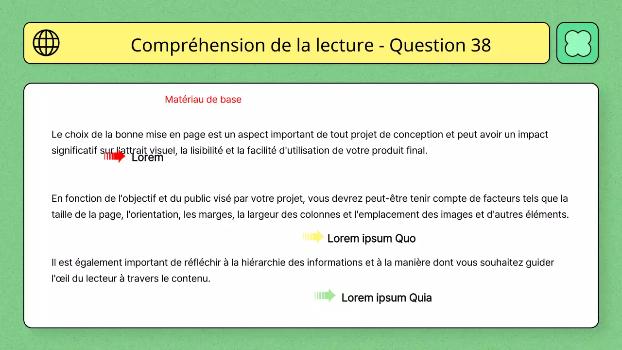 Thème de l'éducation utilisant la couleur vert clair et une illustration linéaire simple