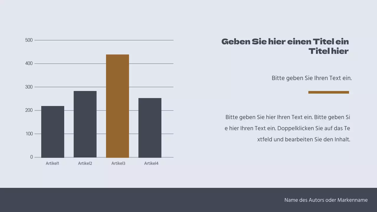 Dunkles Marineblau einfaches Konzept Balkendiagramm Design
