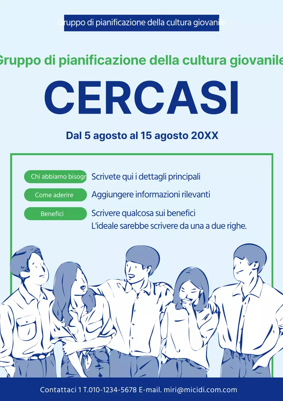 Poster di reclutamento