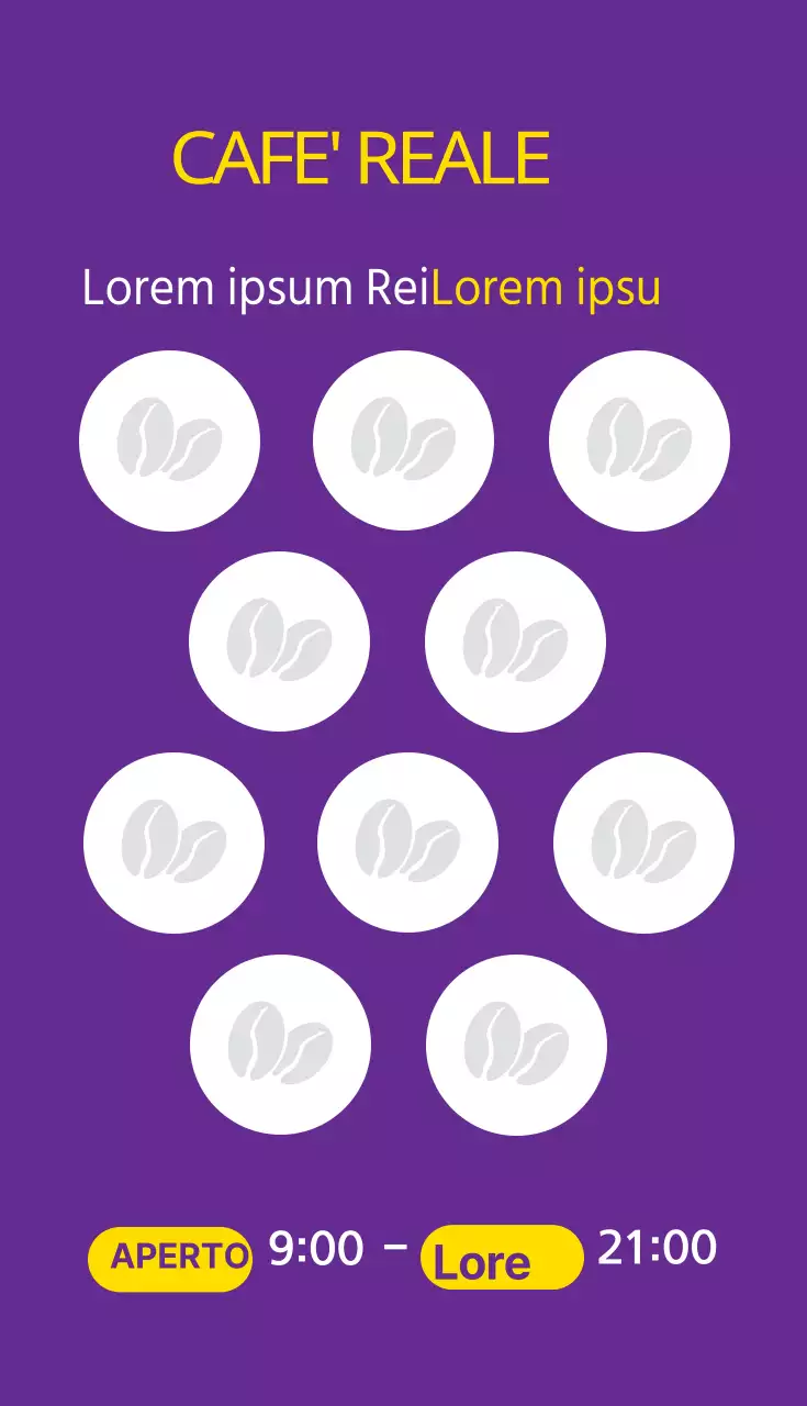 Caffè, biglietti da visita per coupon