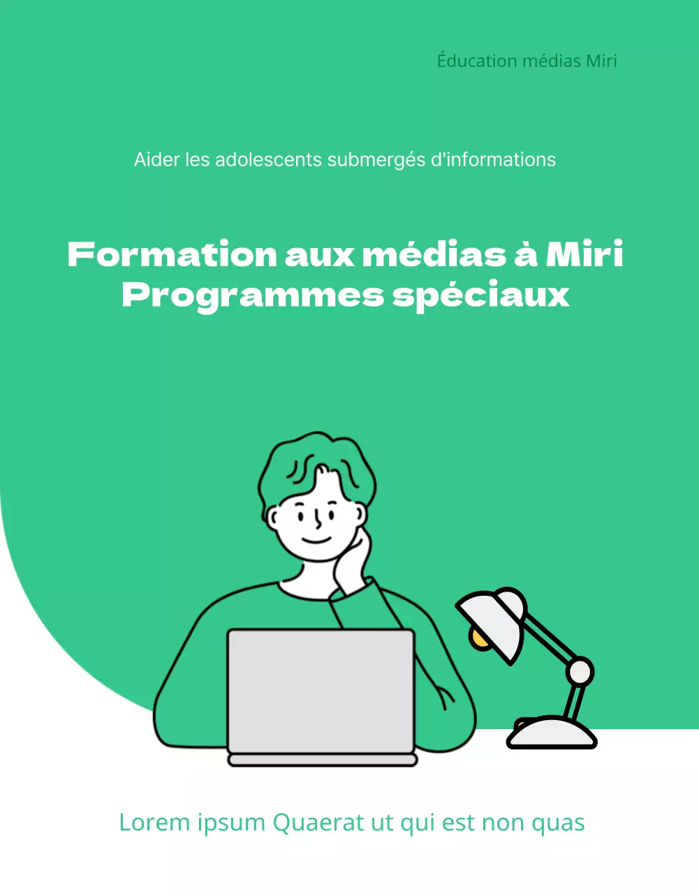 Programme d'alphabétisation numérique illustré par l'écopropre page de détail