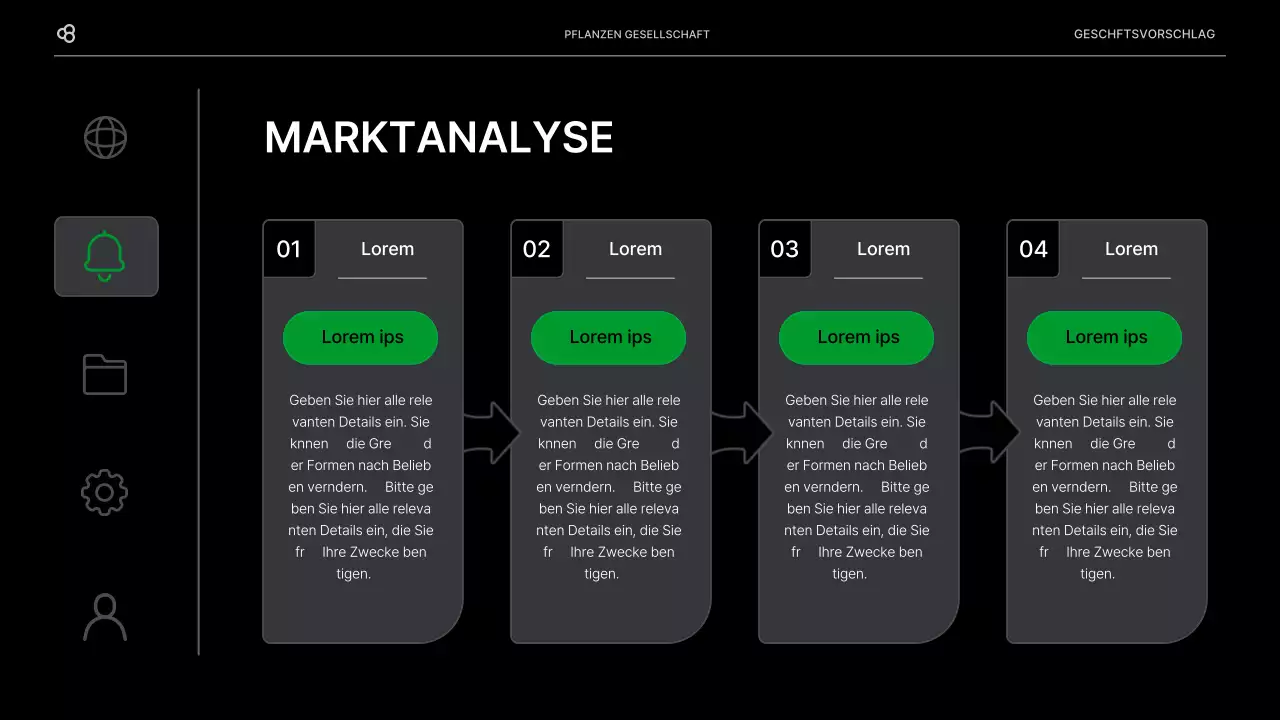 Business Business Vorschlag in schwarz und grün natürlichen Blatt Konzept
