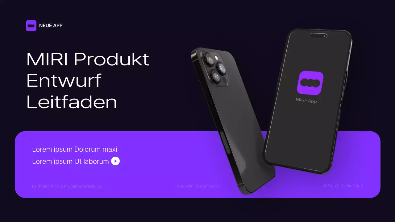 Schwarz-violette Markenrichtlinien