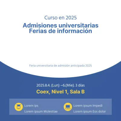 Ferias de admisión universitaria