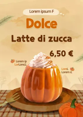 Promuovere una bevanda con un concetto arancione e accogliente