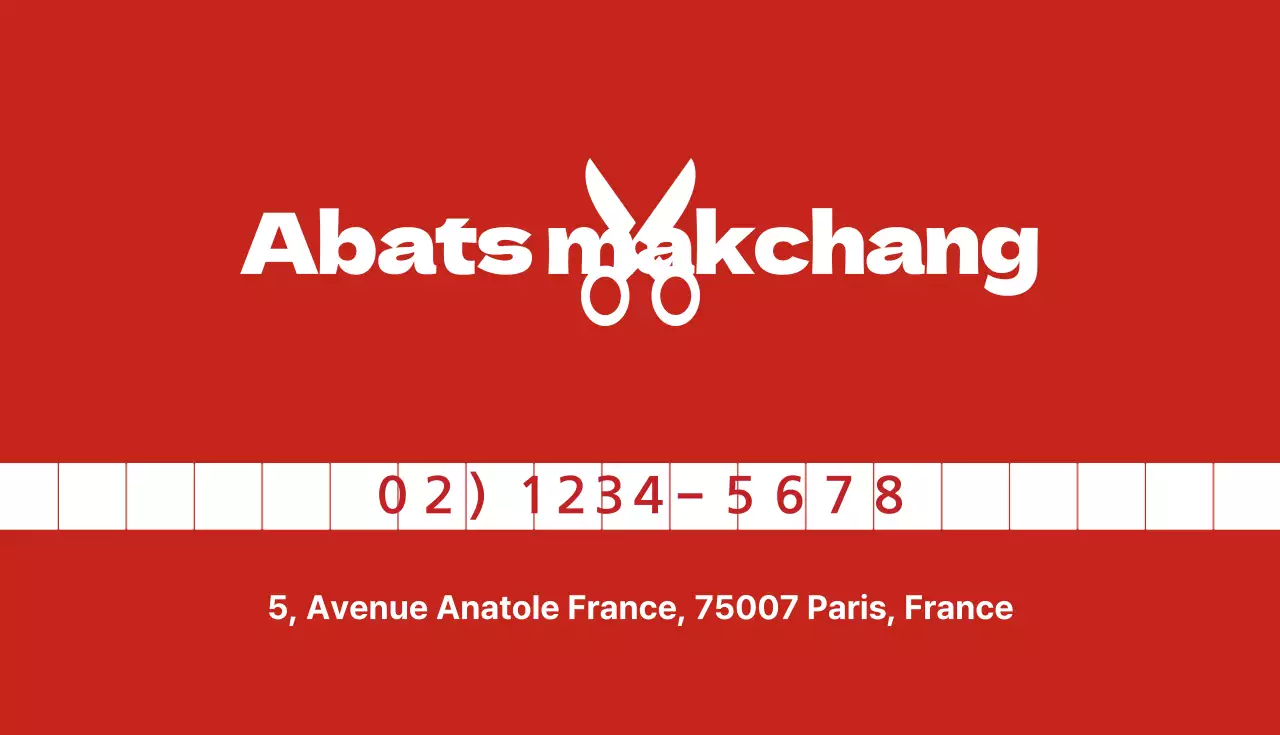 Cartes de visite pour salons de coiffure