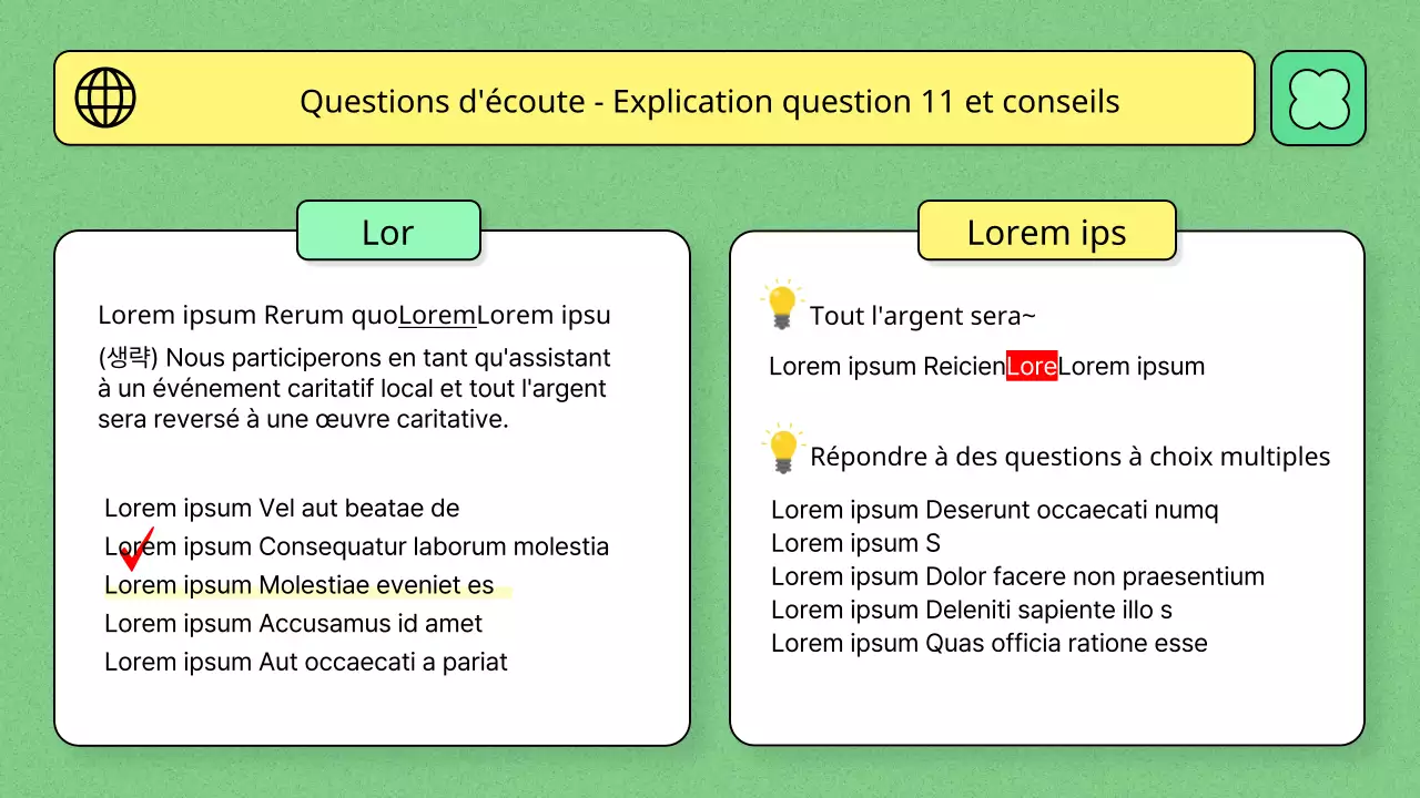 Thème de l'éducation utilisant la couleur vert clair et une illustration linéaire simple