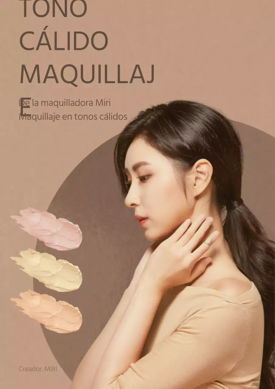 Promover lecciones de maquillaje de tonos marrones y cálidos