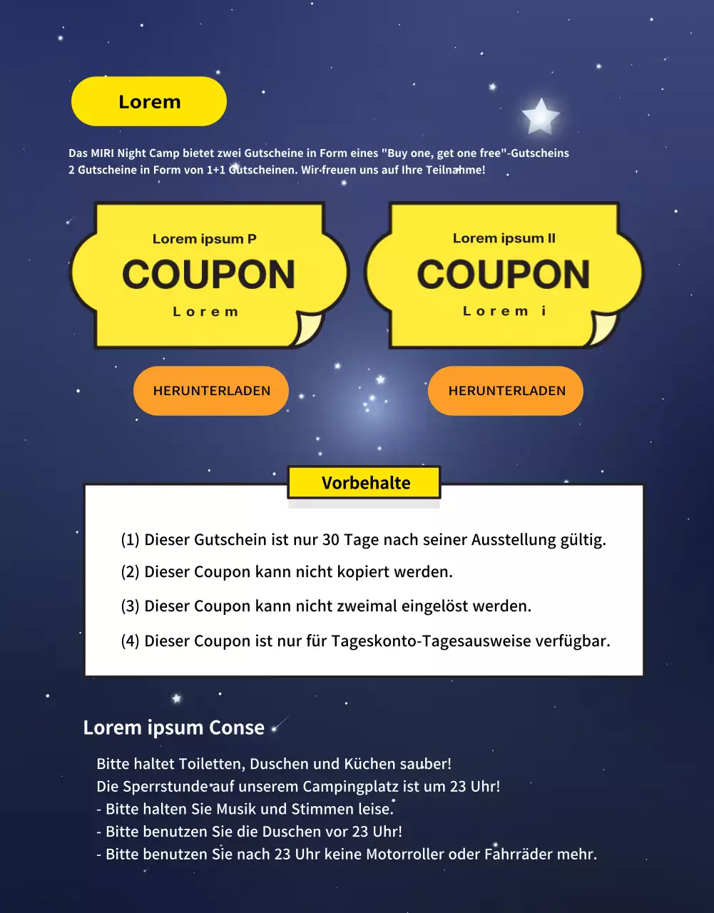 Camp CardNews im Regenbogen