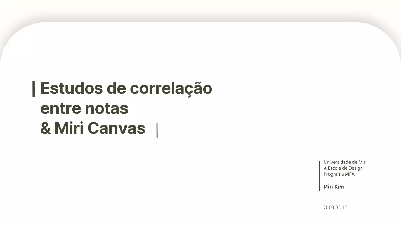 Uma apresentação de papel básica, minimalista, sem confusão e a branco