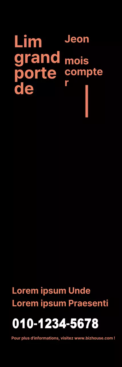 Bannière verticale de demande de location