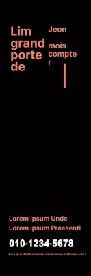 Bannière verticale de demande de location