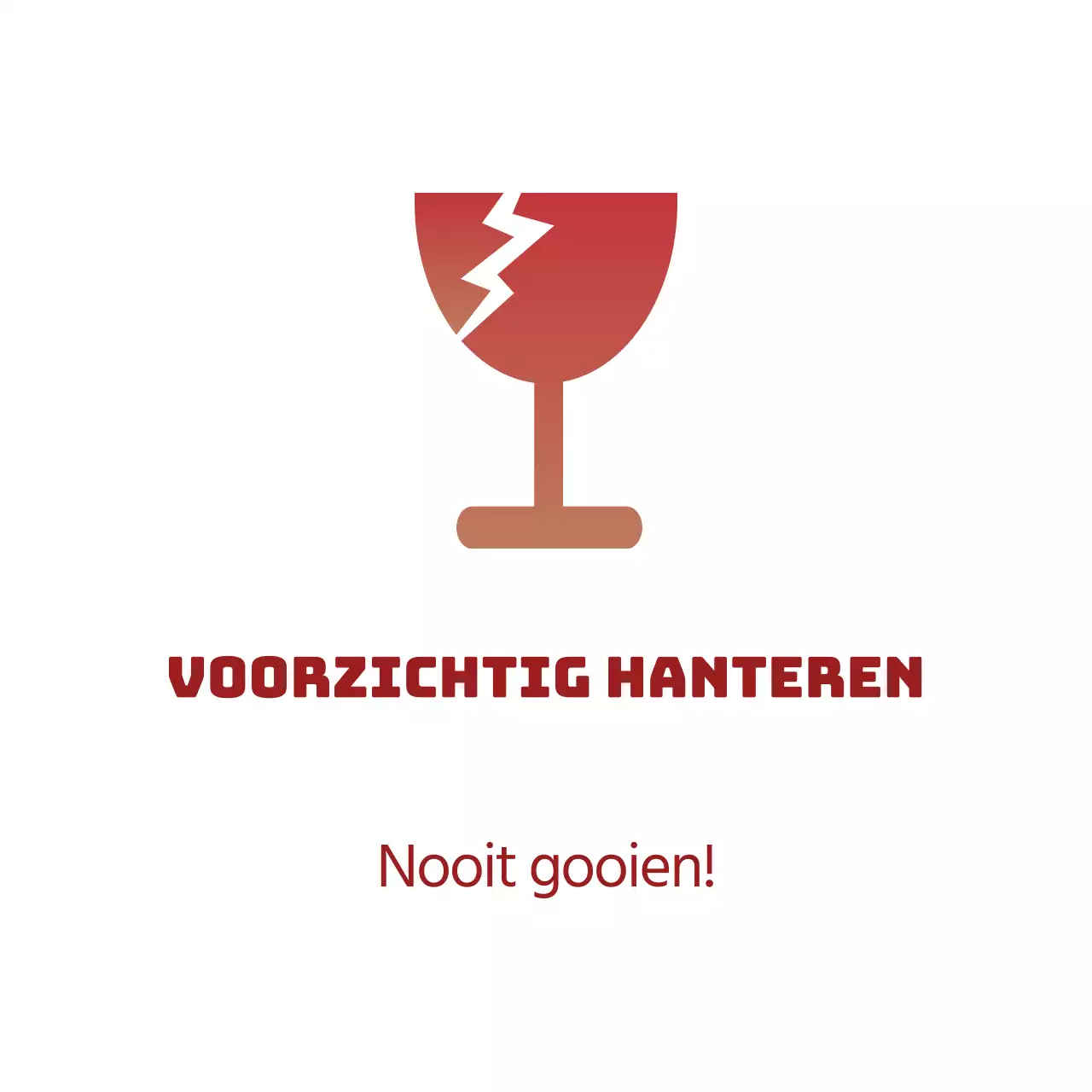 Voorzichtig hanteren