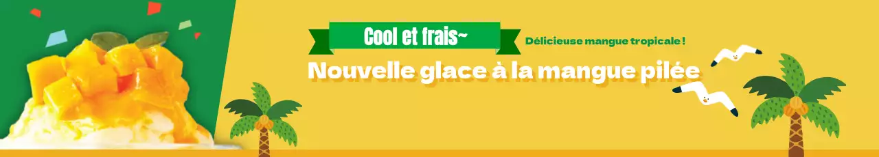 Glace rasée à la mangue