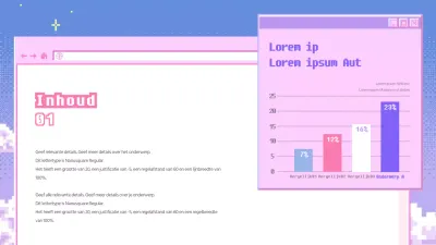 Staafdiagramontwerp met roze borstel