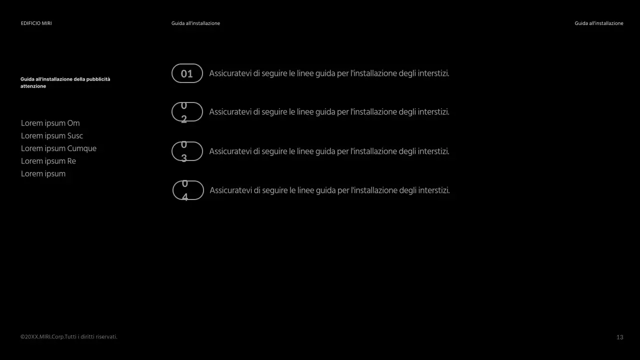 Un brief di prodotto per un edificio pulito, nero e arancione