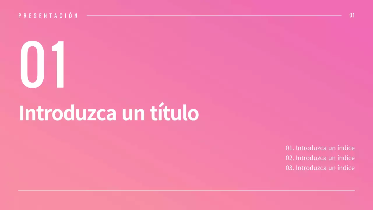 Presentación de distintos diseños con conceptos gráficos de degradado rosa