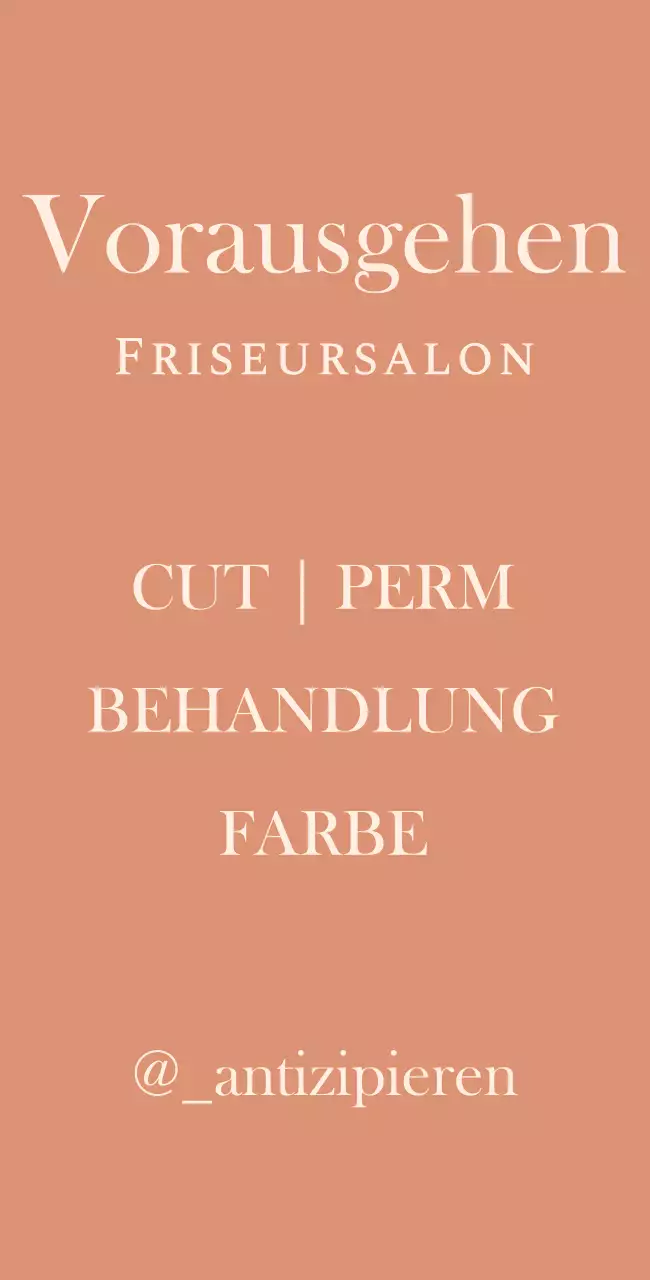 Friseursalonschild mit englischem Titel auf abgemildertem roten Hintergrund